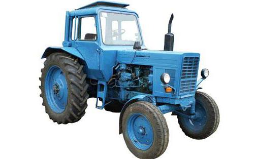 traktorių mtz 80 ir mtz 82 bendrosios techninės charakteristikos