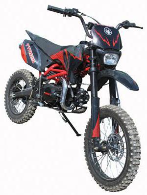Nešiojamasis motociklas TTR-125: specifikacijos, nuotraukos ir apžvalgos