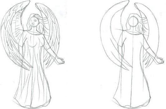 Kaip piešti angelą: smulkūs triukai, kad supaprastintumėte piešinį